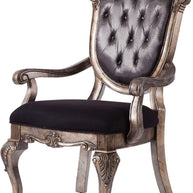 Wooden Arm Chair with Tufted Button ( Set of 2 ) - WoodenTwist