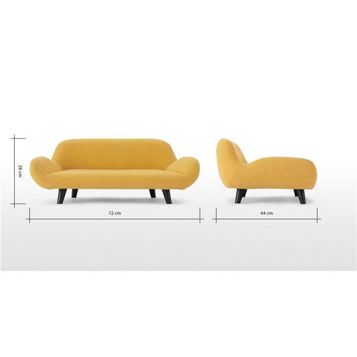 Wooden Twist Handmade Classic Relaxing Pet Sofa ( Yellow ) - WoodenTwist