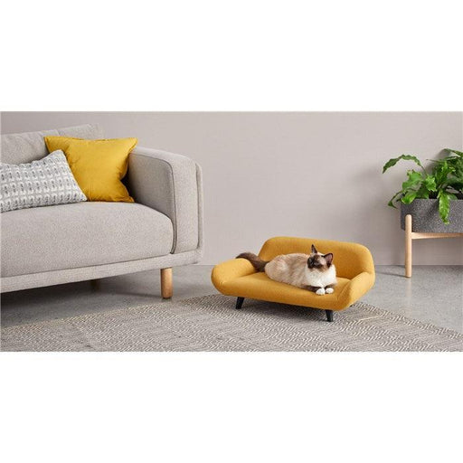 Wooden Twist Handmade Classic Relaxing Pet Sofa ( Yellow ) - WoodenTwist