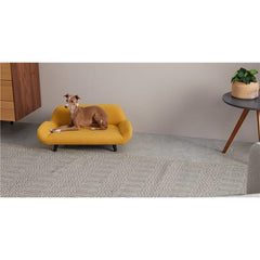 Wooden Twist Handmade Classic Relaxing Pet Sofa ( Yellow ) - WoodenTwist