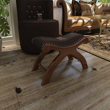 Wooden Stool Chair with Cushion - WoodenTwist