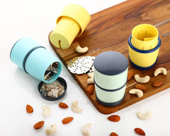 Multicolor Plastic Dry Fruit and Pepper Mill Grinder Slicer with 3 In 1 Blade - WoodenTwist