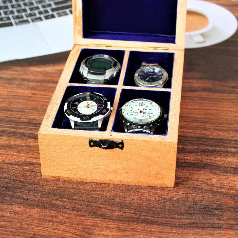 Handcrafted Wooden Watch Storage Box - WoodenTwist