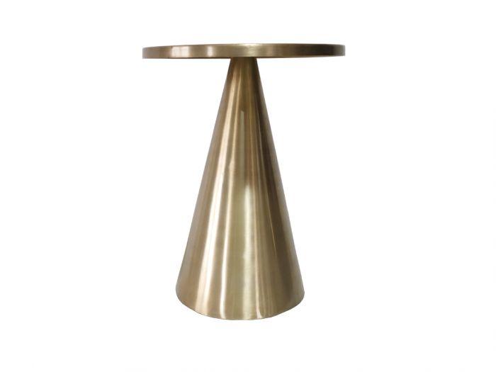 Brass Antique Side Table (Golden) - WoodenTwist
