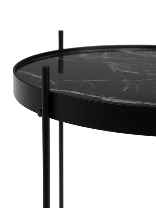 Ginko End Table in Black Colour - WoodenTwist