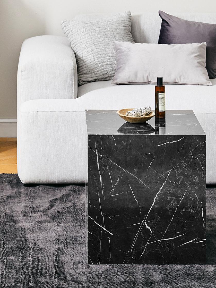 Ollie End Table in Black Marble Finish - WoodenTwist