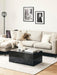 Nervo Coffee Table in Shiny Black Marble Colour - WoodenTwist