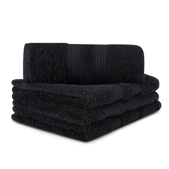 Pure Cotton 500 GSM Towel Set of 8 ( 4 Face wash Towel and 4 Bath Towel ) - WoodenTwist