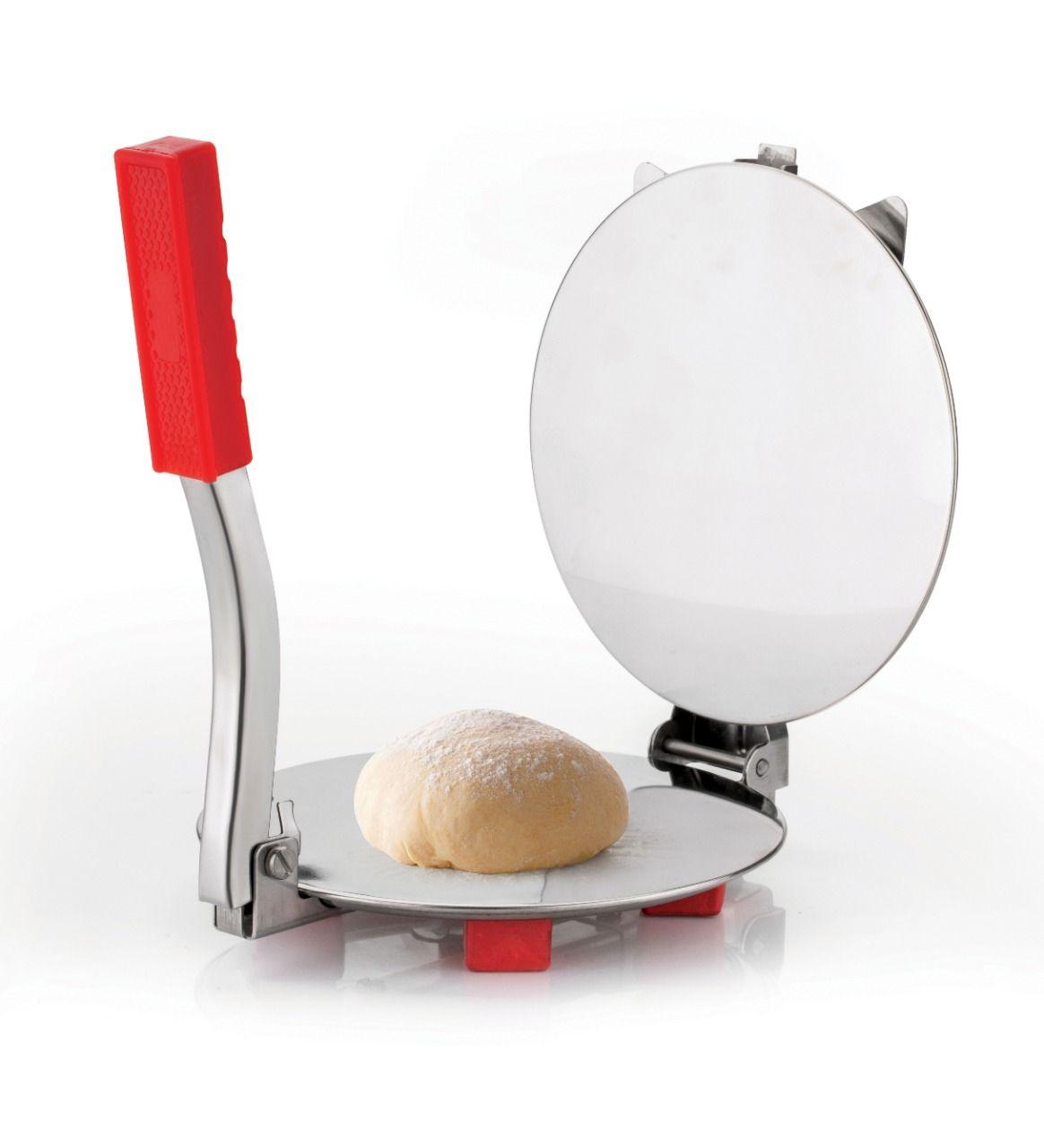 Stainless Steel Puri Maker Press Machine with Handle - WoodenTwist