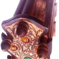 Lush Wooden Bangle Stand/Showpiece - WoodenTwist