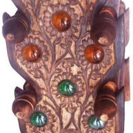 Lush Wooden Bangle Stand/Showpiece - WoodenTwist