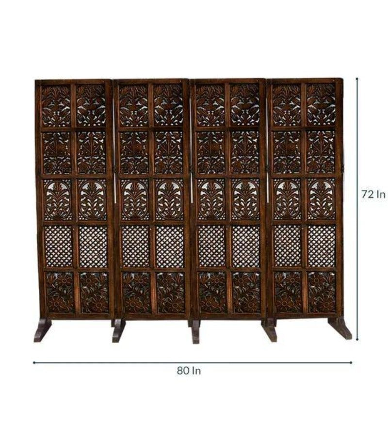 Royal Solid Wood Room Divider/Wood Separator/Office Furniture/Wooden Partition - WoodenTwist