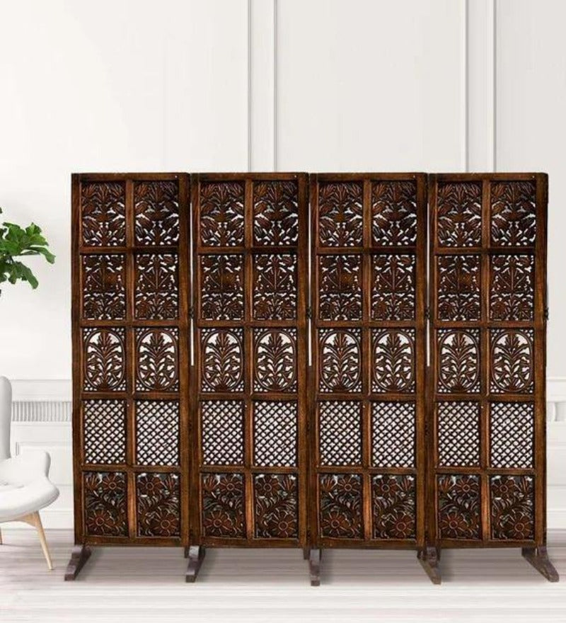 Royal Solid Wood Room Divider/Wood Separator/Office Furniture/Wooden Partition - WoodenTwist