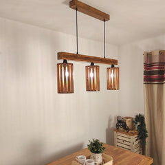 Casa Brown 3 Series Hanging Lamp - WoodenTwist