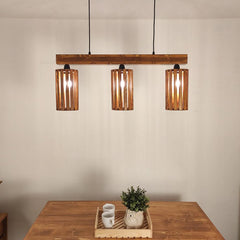 Casa Brown 3 Series Hanging Lamp - WoodenTwist