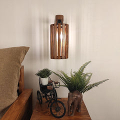 Casa Brown Wooden Wall Light - WoodenTwist