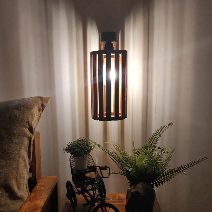 Casa Brown Wooden Wall Light - WoodenTwist