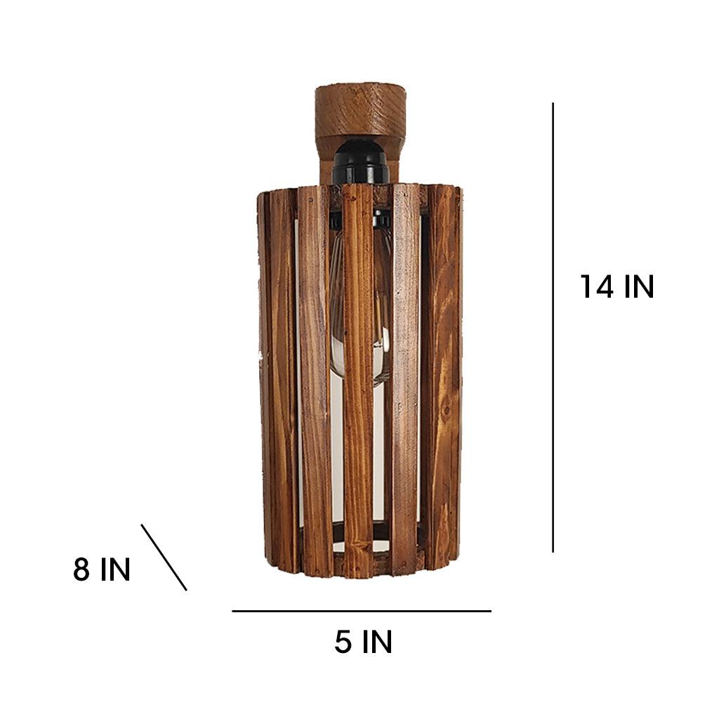 Casa Brown Wooden Wall Light - WoodenTwist