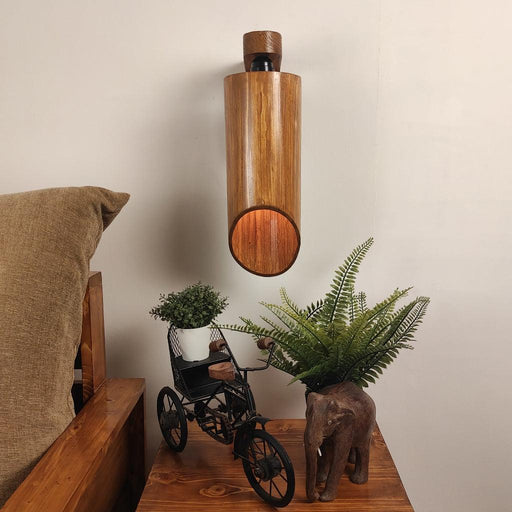 Cedar Brown Wooden Wall Light - WoodenTwist