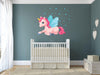 Cute Unicorn Wall Sticker For Kids Room, Baby Shower Special - WoodenTwist