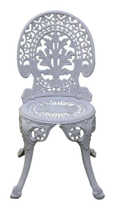 Regalia Series 1 Round Table & 4 Chairs (White) - WoodenTwist