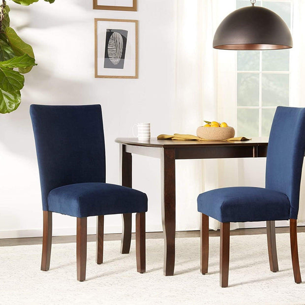 Trendy Accent Dining Chair in Velvet (Set of 2) - WoodenTwist