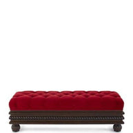 Carved Teak Wood Upholstered Flip top Storage Bench - WoodenTwist