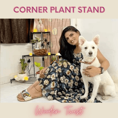 3 Tier Plant Stand Flor Corner Shelf - WoodenTwist