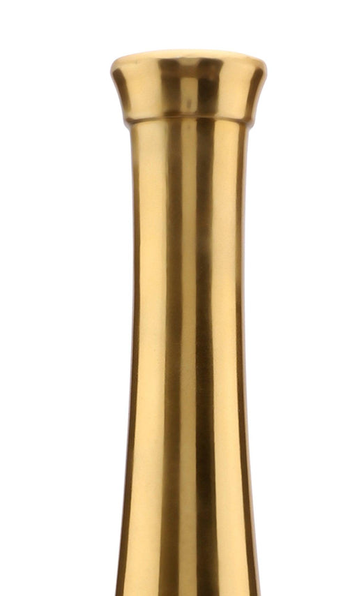 Scarlet Red Gold Champagne large Bottle Vase - WoodenTwist