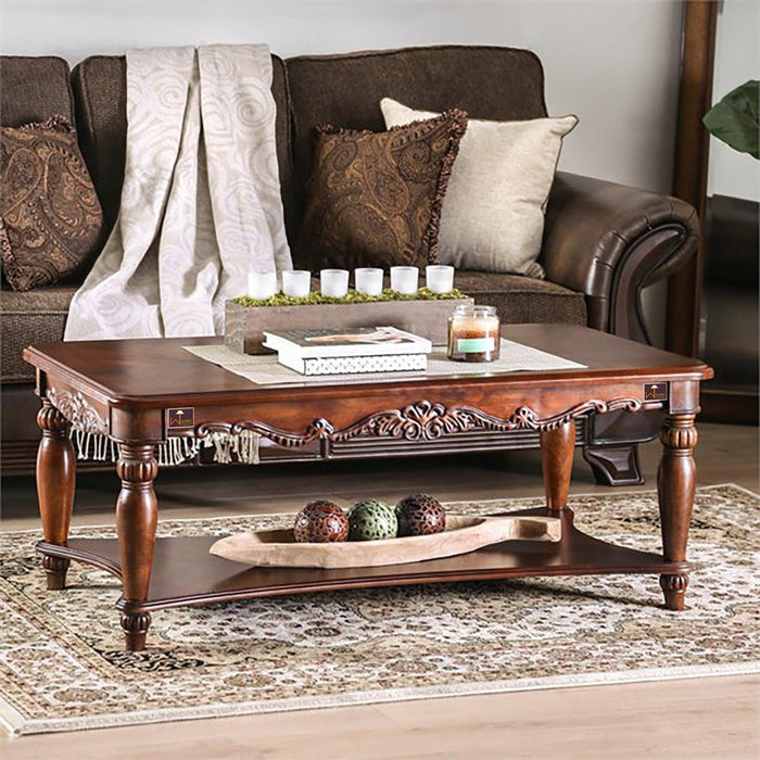 Wooden Hand Carved Royal Decor Coffee Table - WoodenTwist