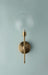 The Proud Orb' Single Glass Ball Scone Matt Brass Gold Finish - WoodenTwist