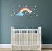 Beautiful Rainbow with colorful Stars wall Sticker For Baby Room, Living Area, Bedroom - WoodenTwist