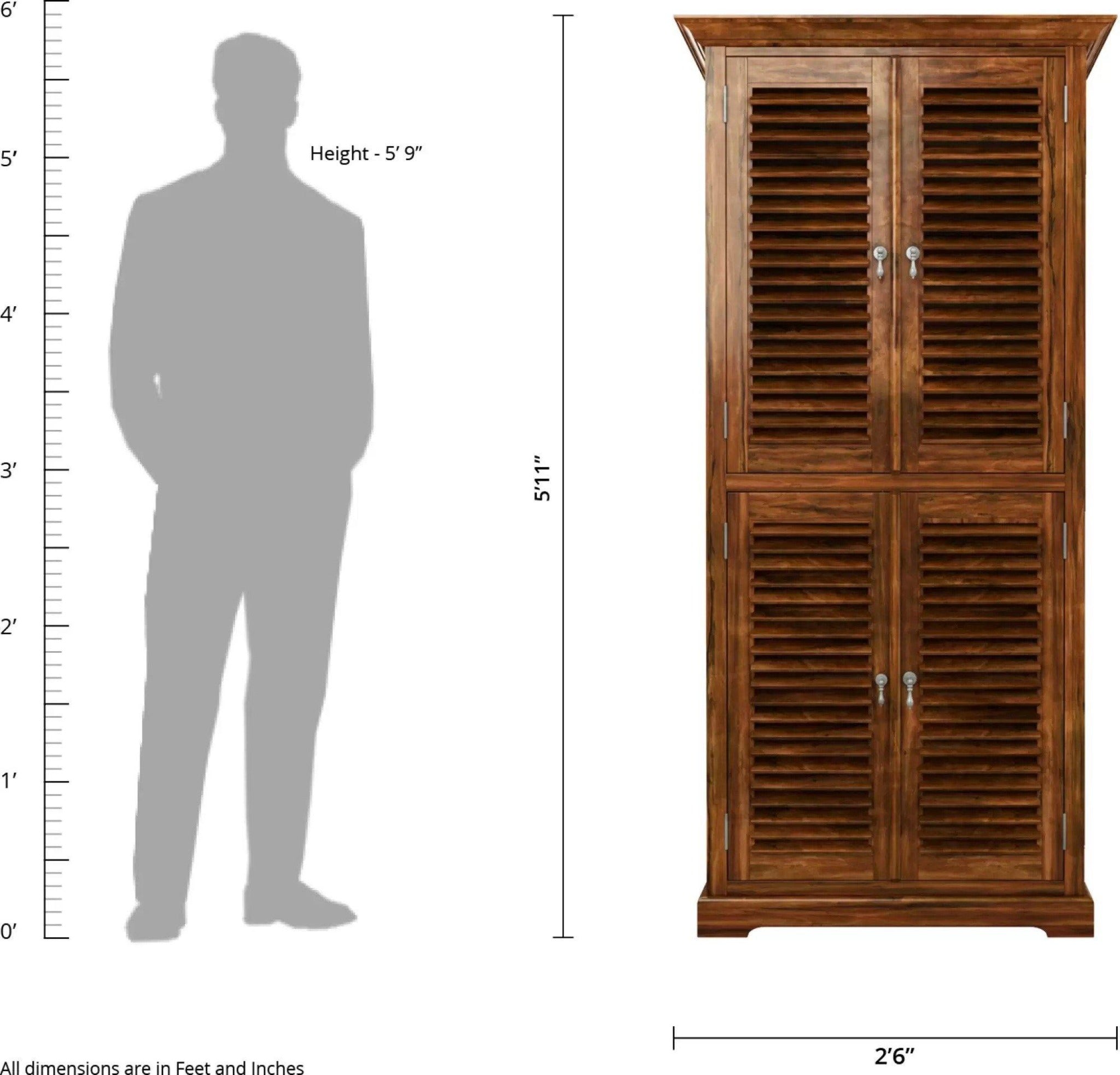 Premium Teak Wood Wardrobe