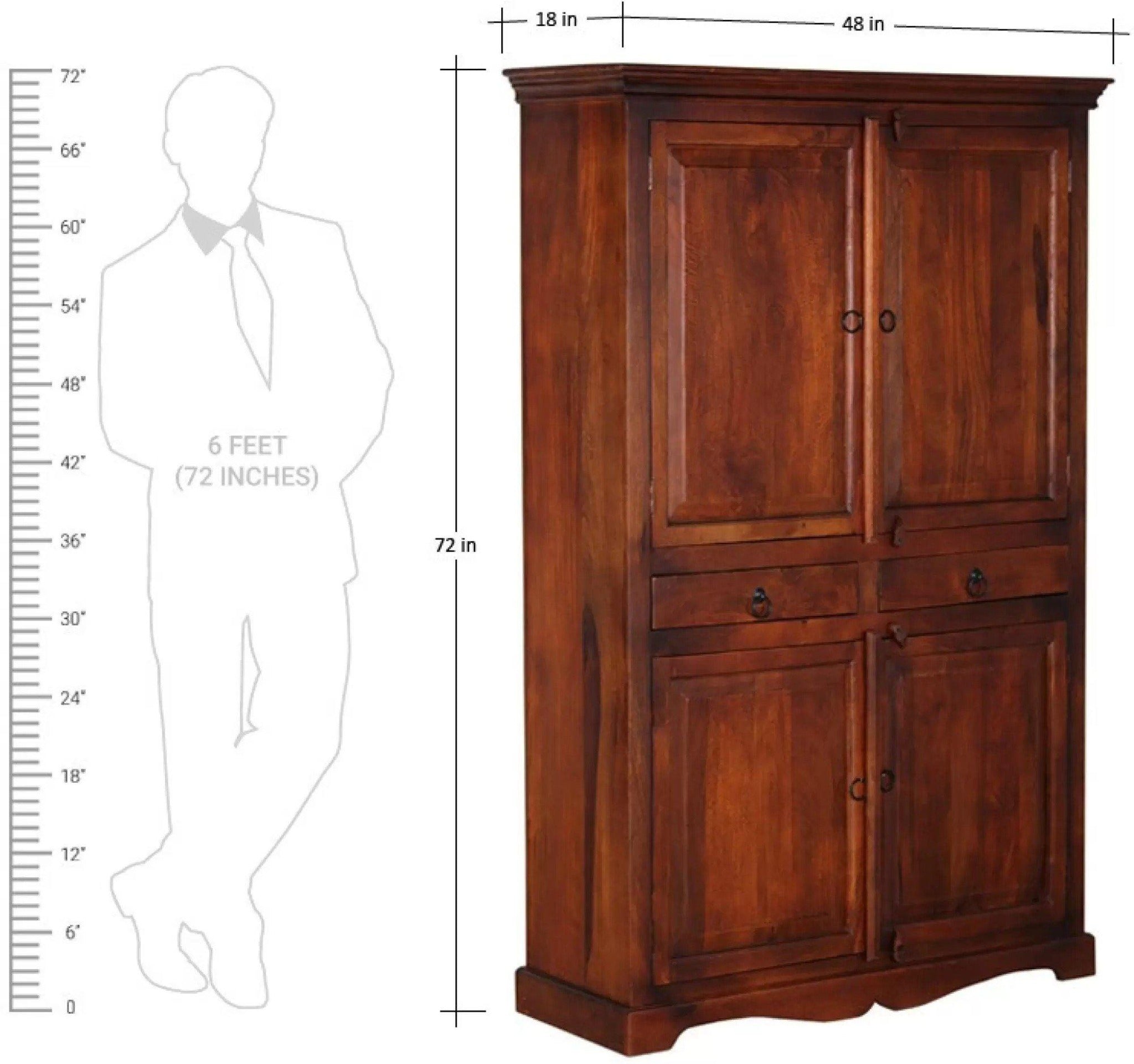 Premium Teak Wood Wardrobe