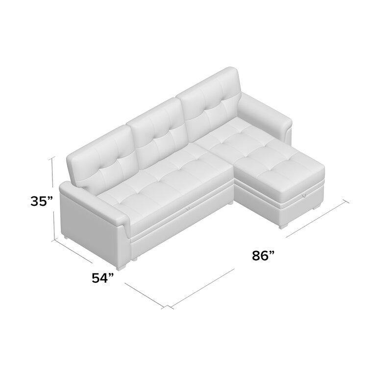 Altin Premium Reversible Sleeper Sofa & Chaise - WoodenTwist