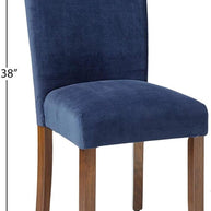 Trendy Accent Dining Chair in Velvet (Set of 2) - WoodenTwist