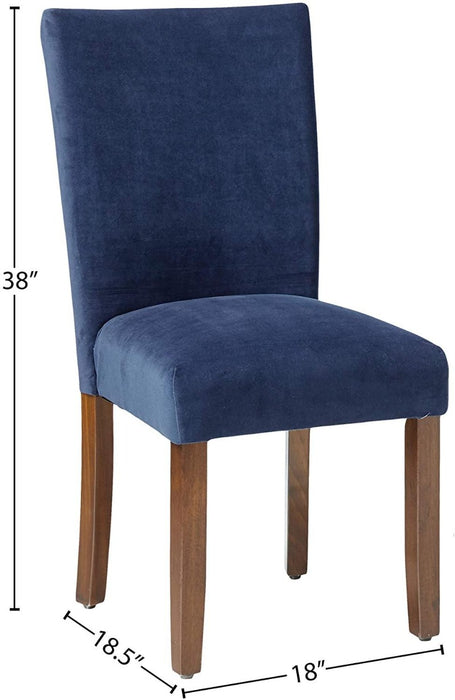 Trendy Accent Dining Chair in Velvet (Set of 2) - WoodenTwist