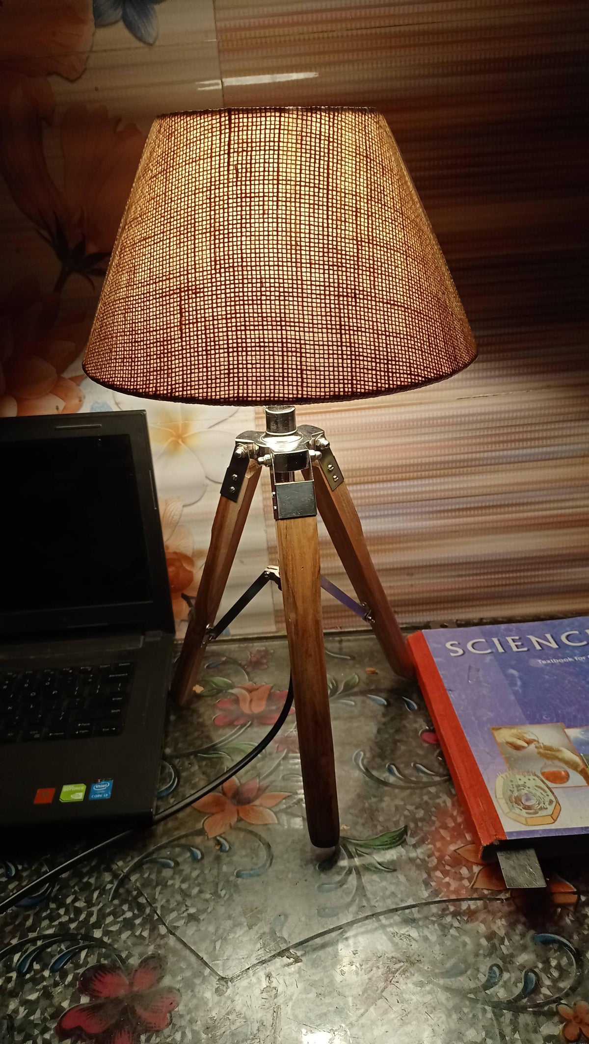 Home Decor Small Desk lamp Tripod Wooden Tripod - WoodenTwist