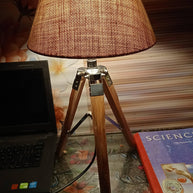 Home Decor Small Desk lamp Tripod Wooden Tripod - WoodenTwist