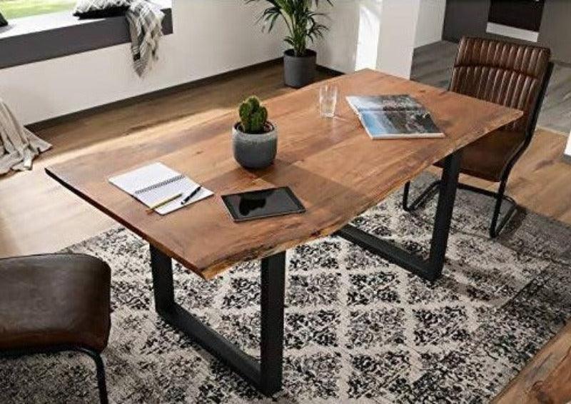 Mango Wood Meets Wrought Iron