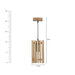 Elegant Beige Wooden Single Hanging Lamp - WoodenTwist
