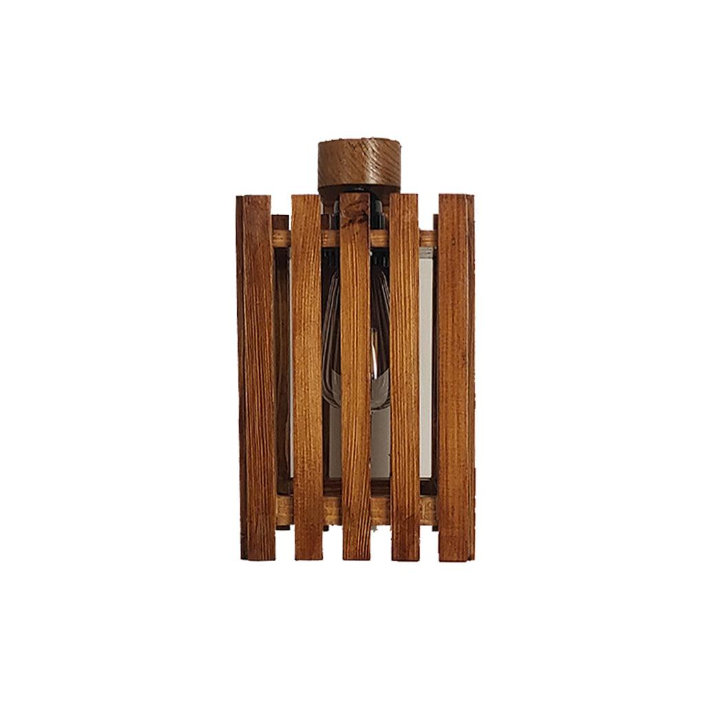 Elegant Brown Wooden Wall Light - WoodenTwist