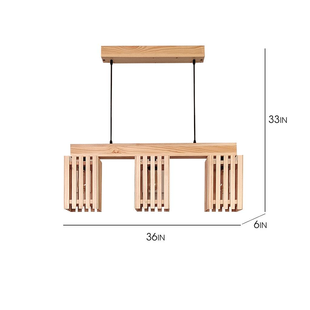 Star Brown Series Hanging Lamp - WoodenTwist