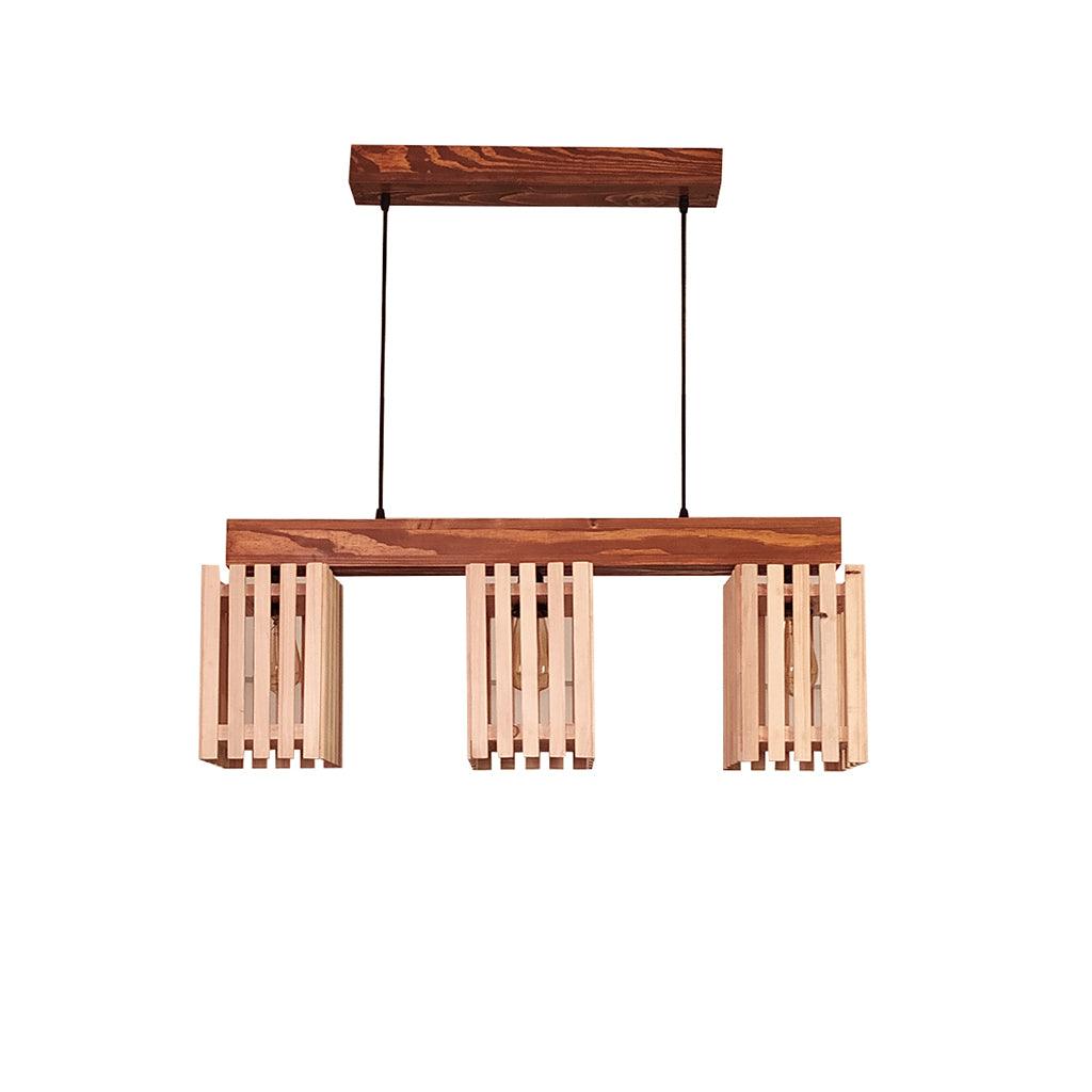 Hexa Brown Series Hanging Lamp - WoodenTwist