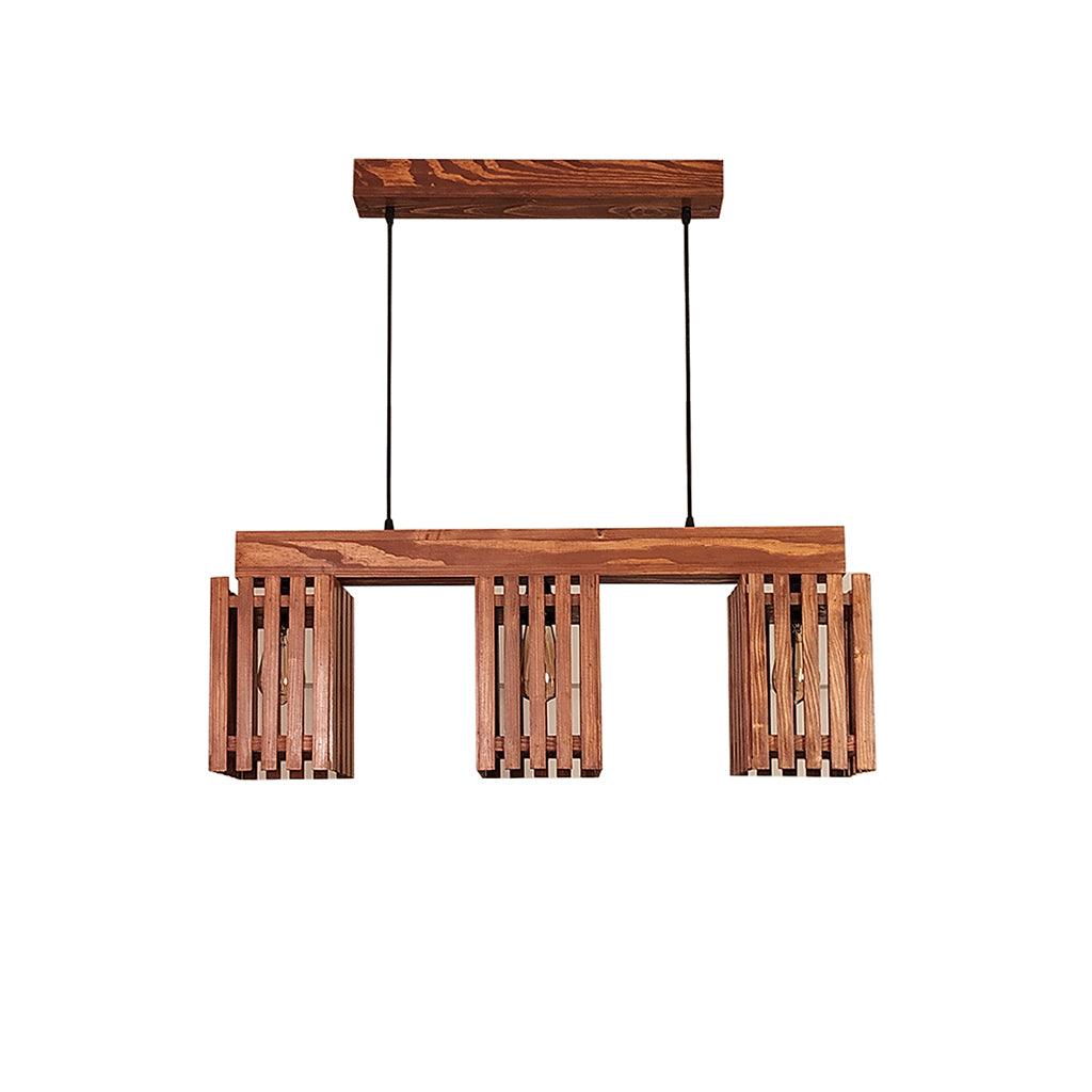 Symmetric Centrum Wooden Series Hanging Lamp - WoodenTwist