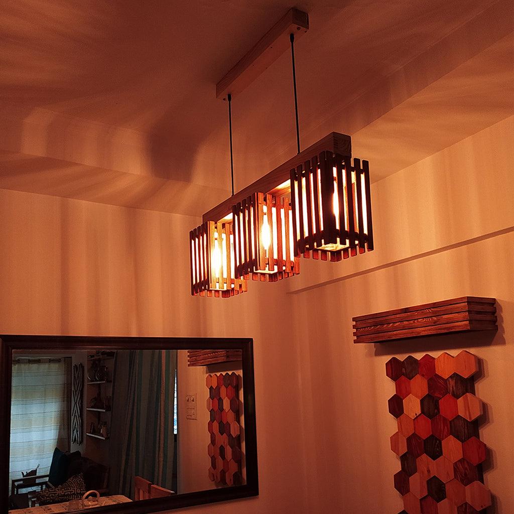 Abacus Brown Series Hanging Lamp - WoodenTwist