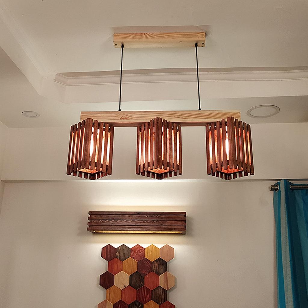 Abacus Brown Series Hanging Lamp - WoodenTwist