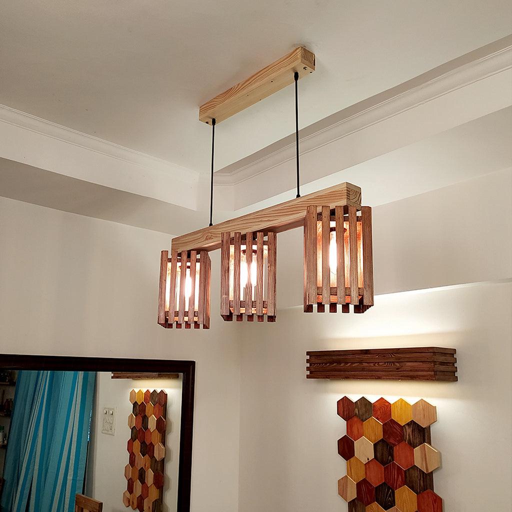 Abacus Brown Series Hanging Lamp - WoodenTwist