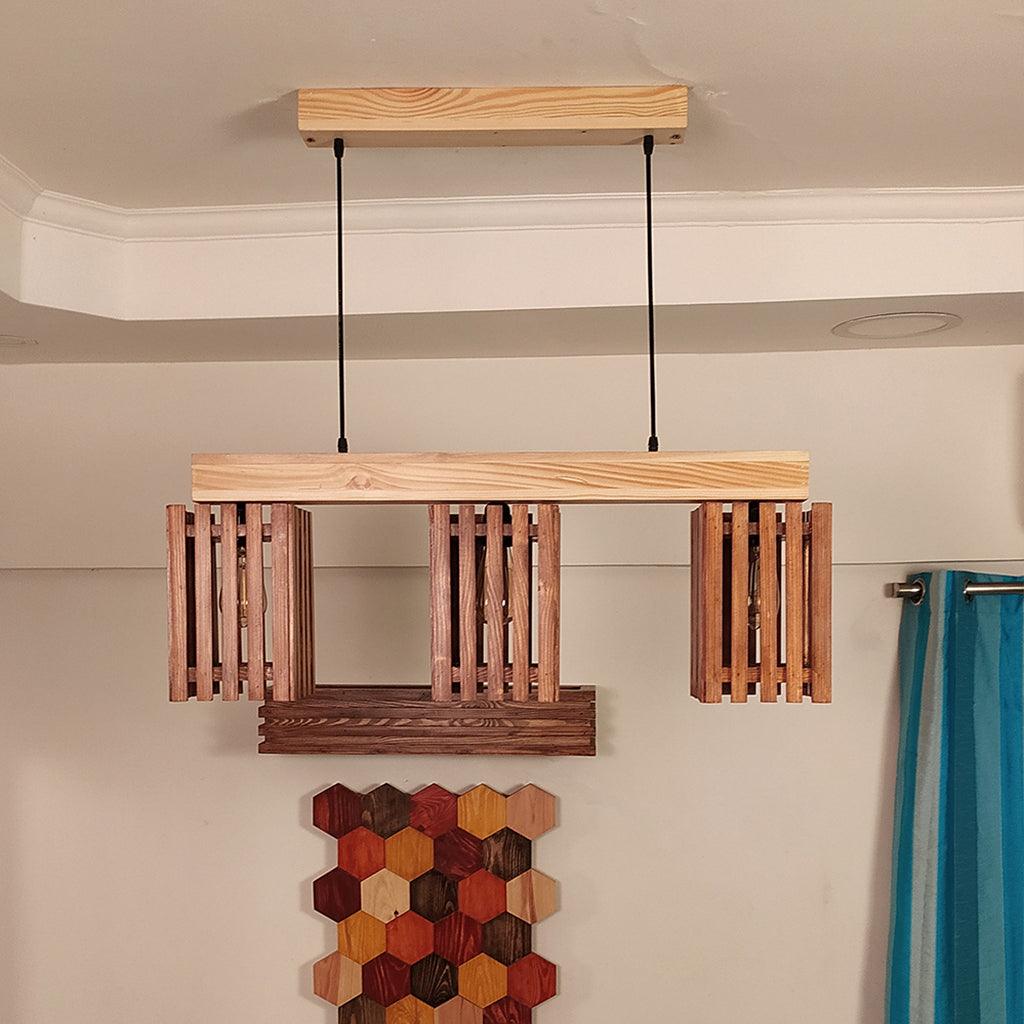 Abacus Brown Series Hanging Lamp - WoodenTwist