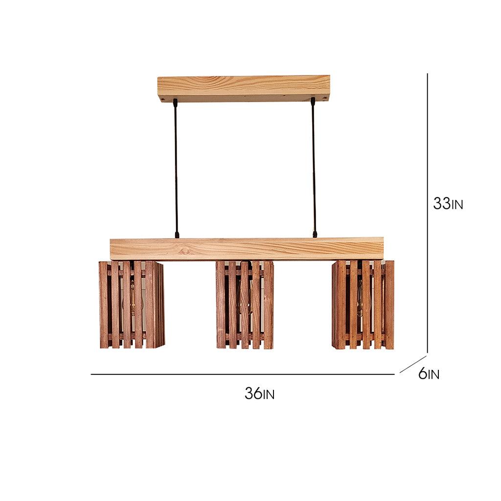 Abacus Brown Series Hanging Lamp - WoodenTwist